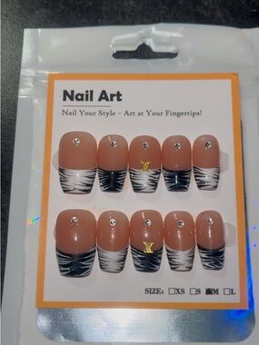 10 PC Hand Crafted Zebra Frenchies NWT